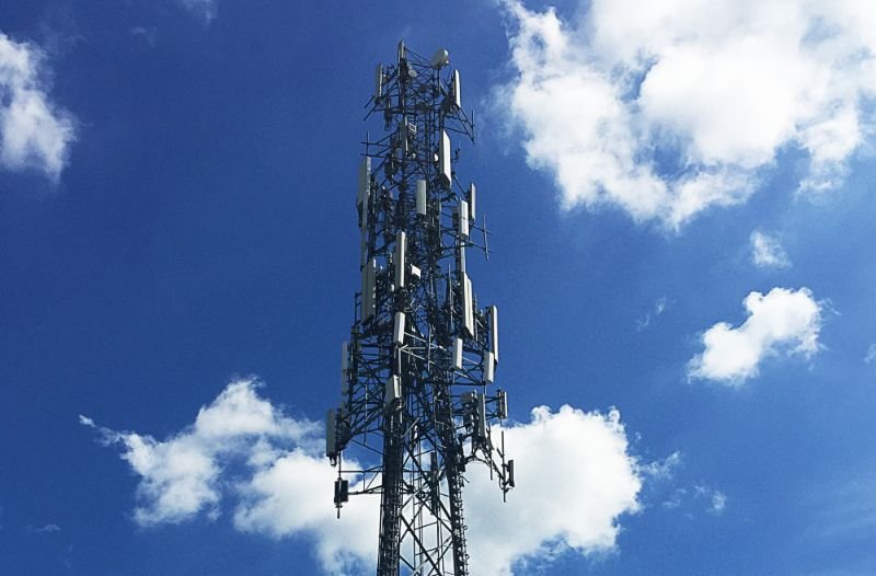 Cellphone tower or mobile phone tower emitting radiation
